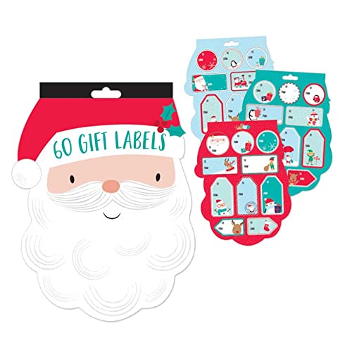 Christmas Xmas Gift Labels - Pack of 60