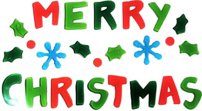 6 Sheet Christmas Gel Window Clings – Santa, Snowman, Penguin & Festive Icons – Reusable Decoration Stickers – 25 × 14 cm Sheets
