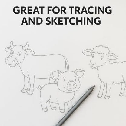 A4 Tracing Paper Pad - Drawing Copy Paper - 60 Sheets