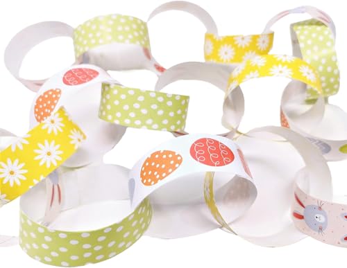 YLAB 80 Easter Paper Chains - Peel & Seal - Easter Decorations/Craft