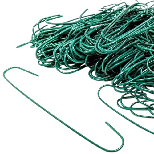 YLAB 300 Green Bauble Hooks – Ornament Hangers for Christmas Tree Decorations – Assorted Sizes 3.5cm & 6cm – Strong, Reusable Wire Hooks for Hanging Baubles, Ornaments & Festive Décor