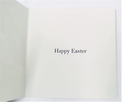 8 Happy Easter Cards with Envelopes – Bunny Rabbit & Duckling – Set of 8 Premium Easter Cards – 12x12cm – UK Designed