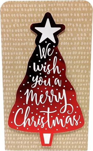 8-Pack Christmas Money Wallets with Envelopes – Kraft Tree Design – Holds Cash, Gift Cards & Vouchers – 16 x 9 cm