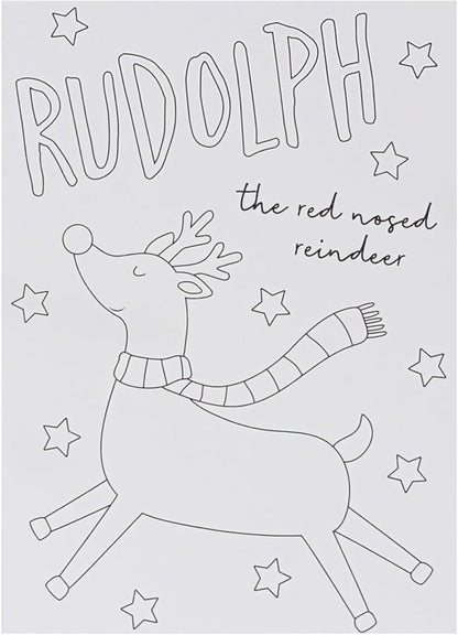 10 Colour Your Own Christmas Cards with Envelopes – Fun DIY Festive Greeting Card Set for All Ages – A6 Size