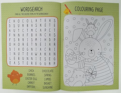 Easter Craft & Sticker Book - A4, 20 Pages - Make Your Own Easter Wreath - FSC Certified