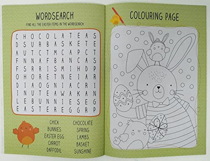 Easter Craft & Sticker Book - A4, 20 Pages - Make Your Own Easter Wreath - FSC Certified