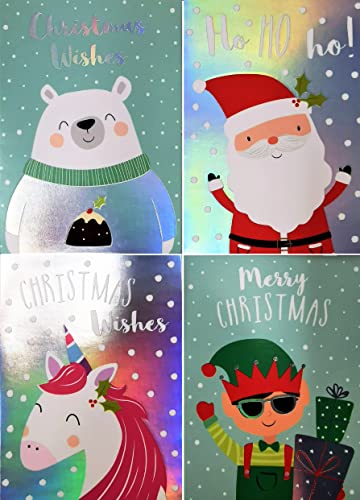 16 Mini Christmas Cards for Children - Fun Kids Designs - You Love a Bargain