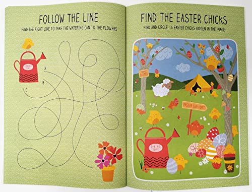 Easter Craft & Sticker Book - A4, 20 Pages - Make Your Own Easter Wreath - FSC Certified