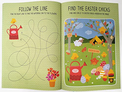 Easter Craft & Sticker Book - A4, 20 Pages - Make Your Own Easter Wreath - FSC Certified