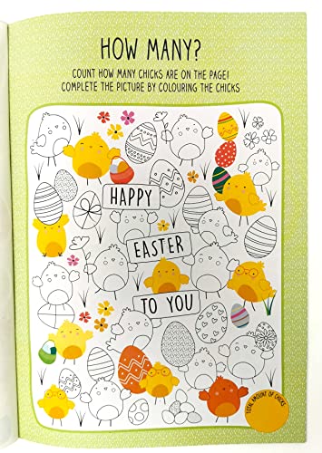 Easter Craft & Sticker Book - A4, 20 Pages - Make Your Own Easter Wreath - FSC Certified