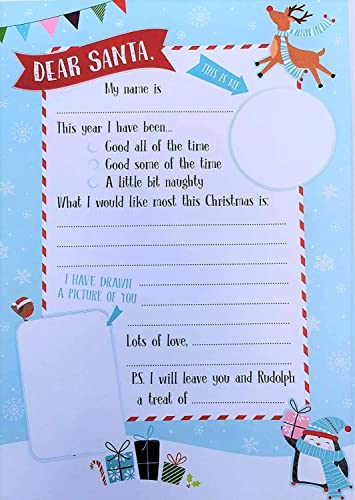(2 Pack) Letter to Santa Pack: Santa Letter, Stickers, Thank You Letter & Envelope - You Love a Bargain