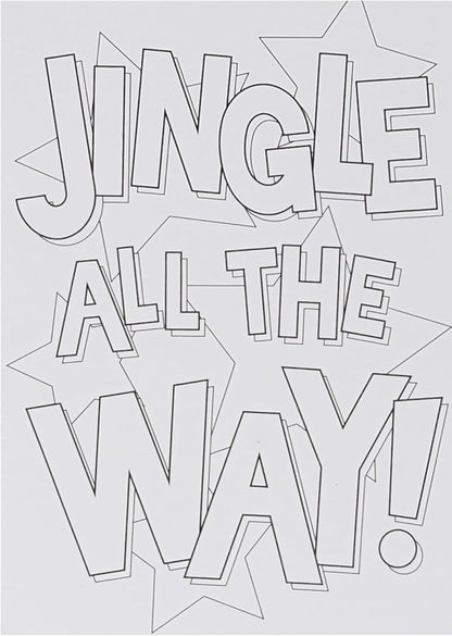10 Colour Your Own Christmas Cards with Envelopes – Fun DIY Festive Greeting Card Set for All Ages – A6 Size