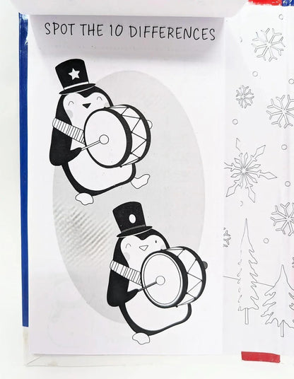 Foldable Christmas Activity Travel Set – Keep Kids Entertained On the Go!