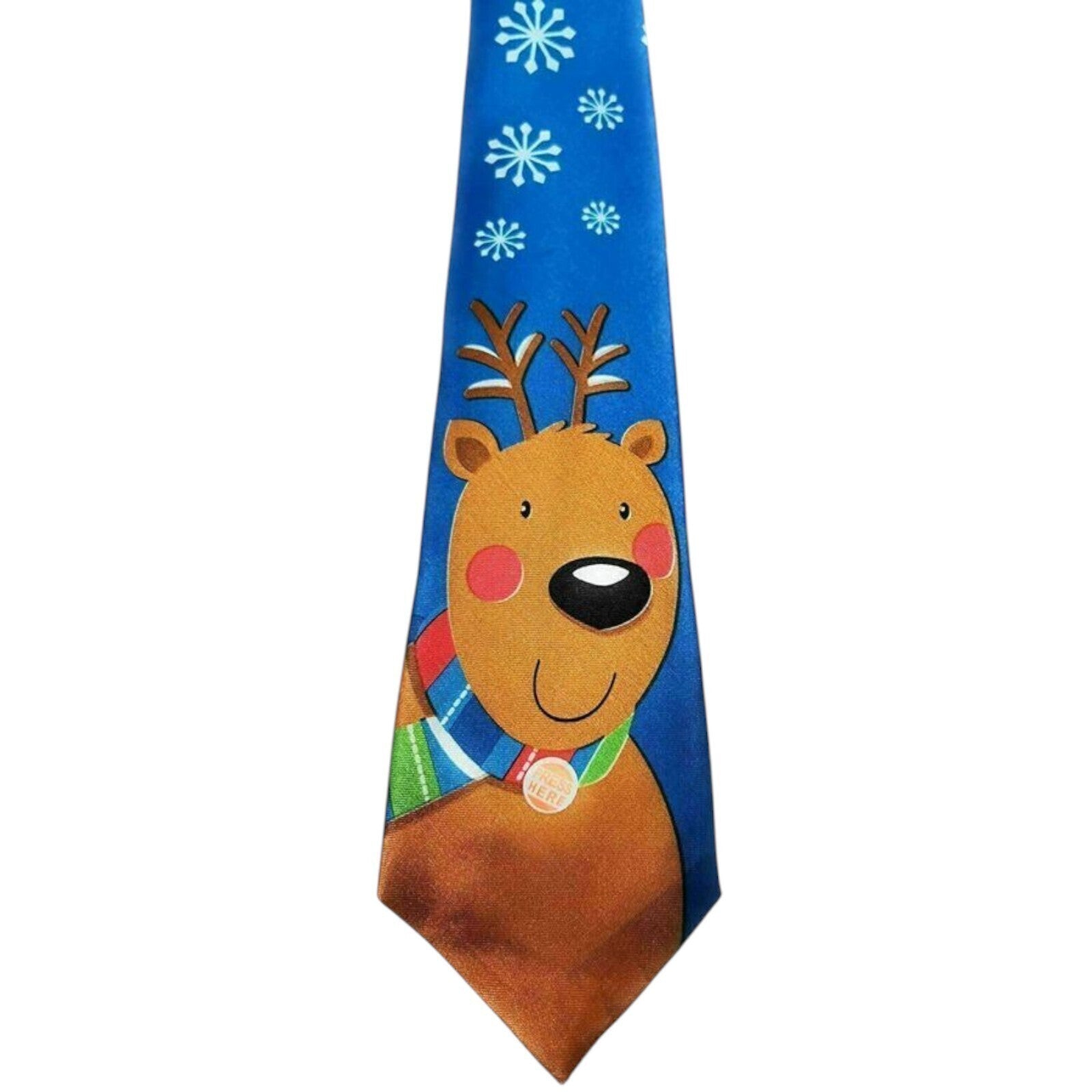 1x Festive Musical Christmas Tie: Santa, Baubles or Reindeer