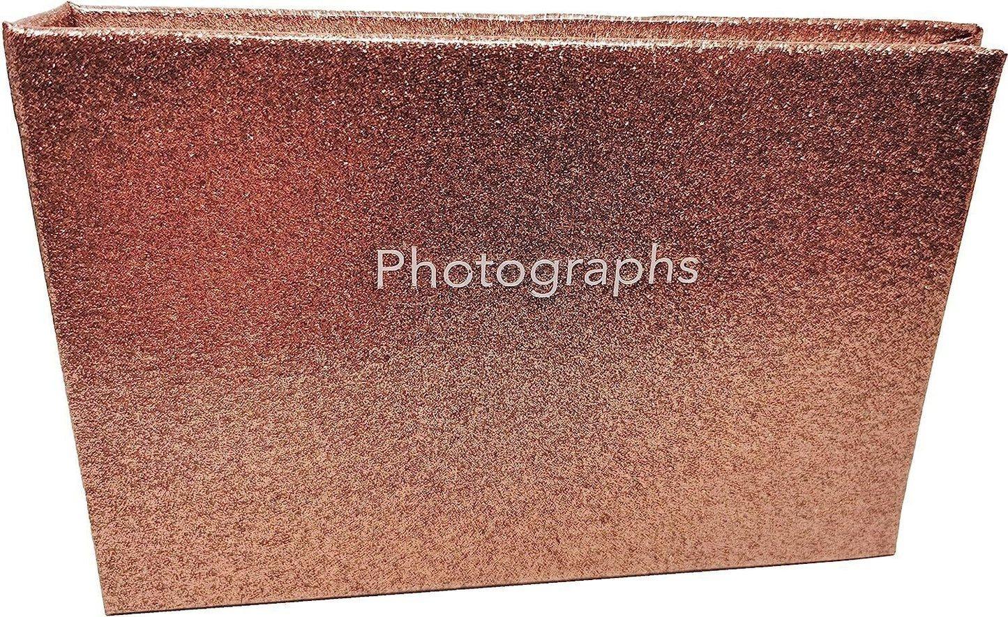 Glitter Rose Gold Photo Album - Holds 36 Photos - Size: 6"x4"