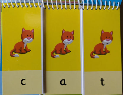3x Phonics & Spelling Books - Word Families, Short Words & 3 Letter Words
