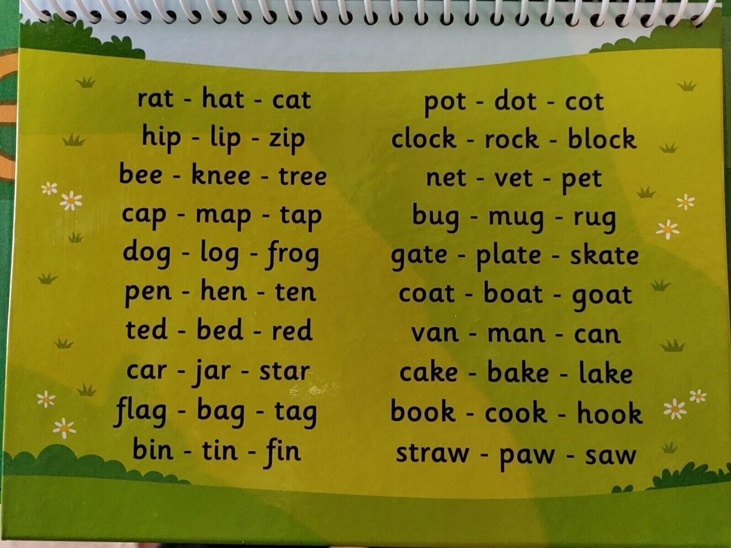 3x Phonics & Spelling Books - Word Families, Short Words & 3 Letter Words