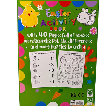 Easter Activity Pack With Books for Kids – Colouring, Dot-to-Dot, Puzzles, Stick