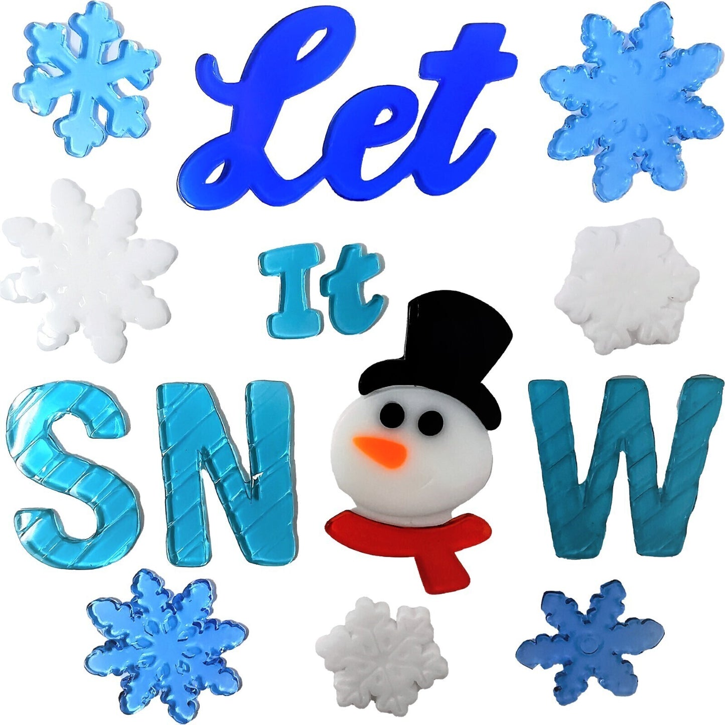 Christmas Window Stickers - Christmas Gel Clings - Many Designs Available