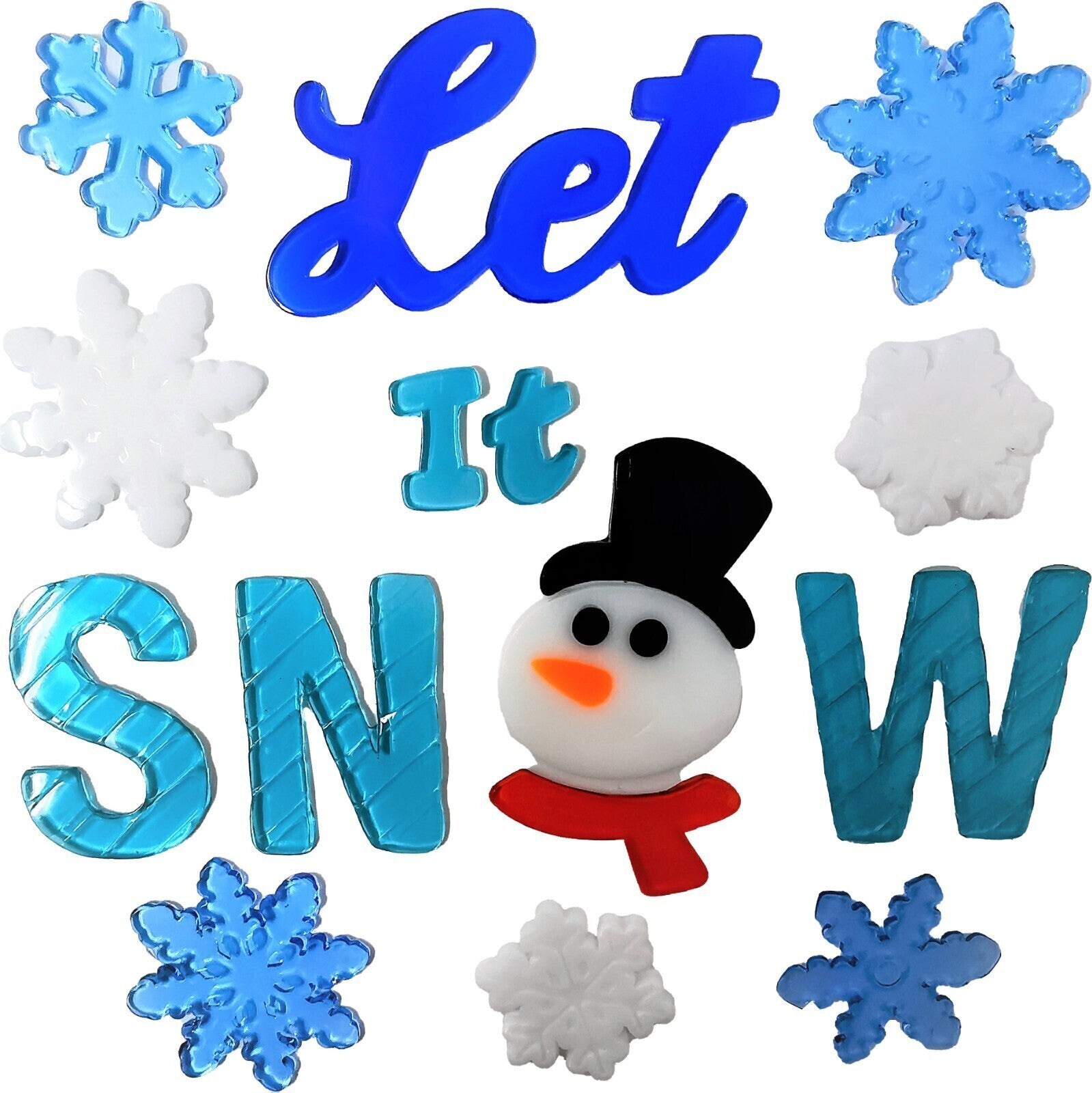 Christmas Window Stickers - Christmas Gel Clings - Many Designs Available