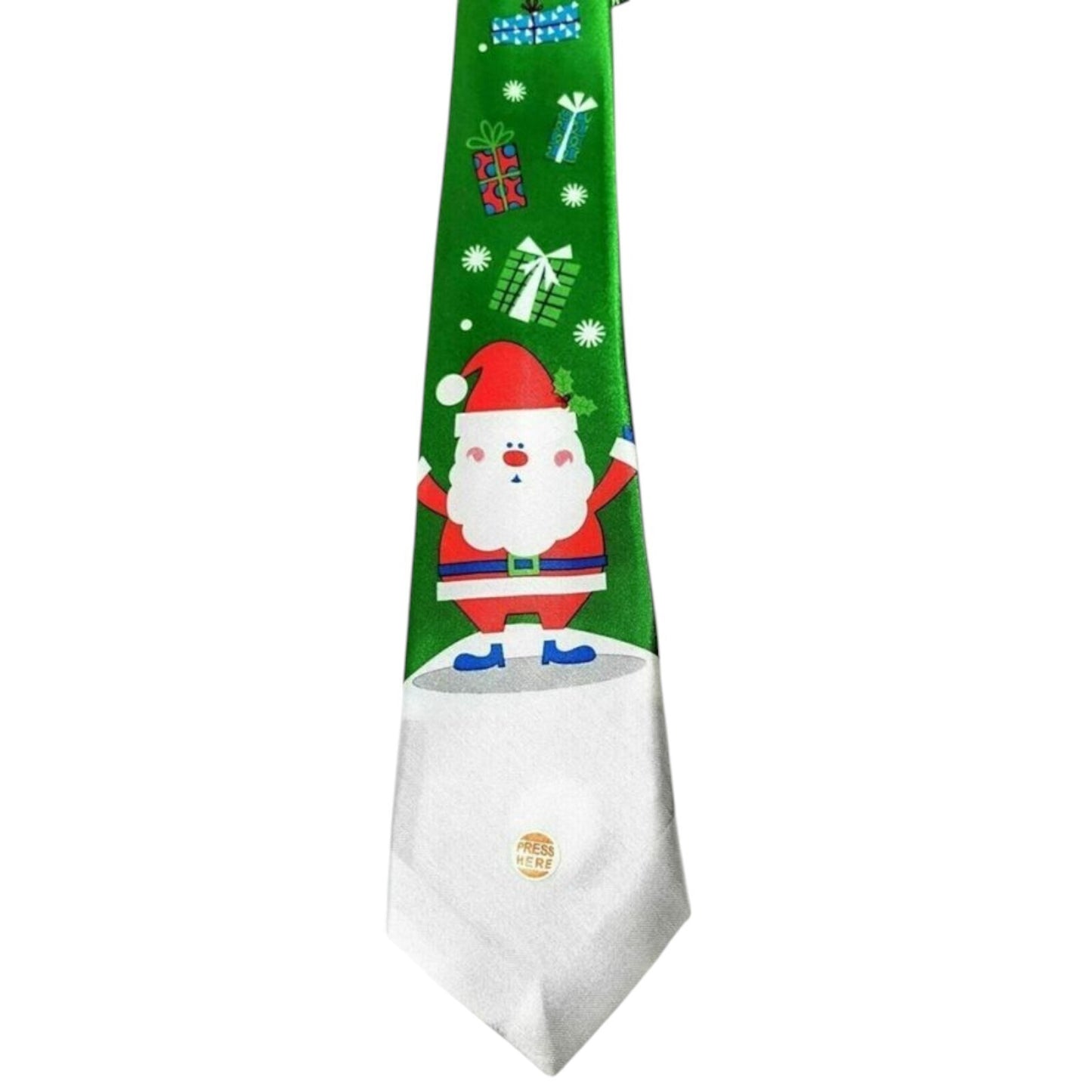 1x Festive Musical Christmas Tie: Santa, Baubles or Reindeer