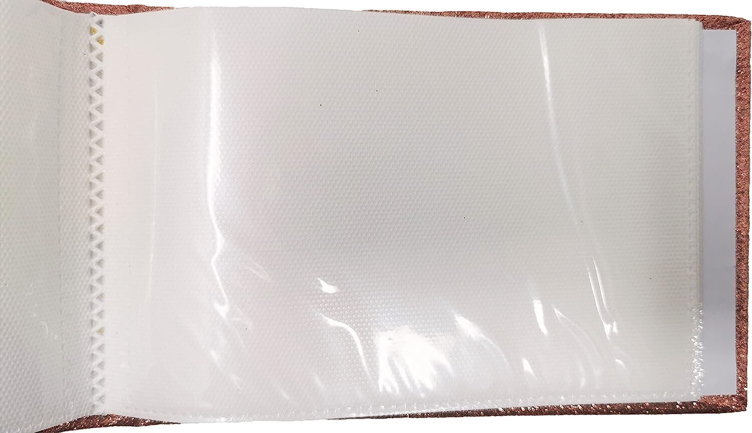 Glitter Rose Gold Photo Album - Holds 36 Photos - Size: 6"x4"