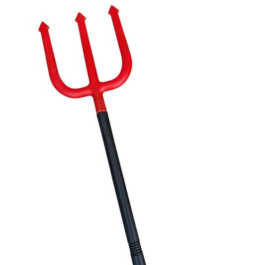 Devil Pitchfork Trident Halloween Weapon Prop — 101 cm Plastic Costume Accessory