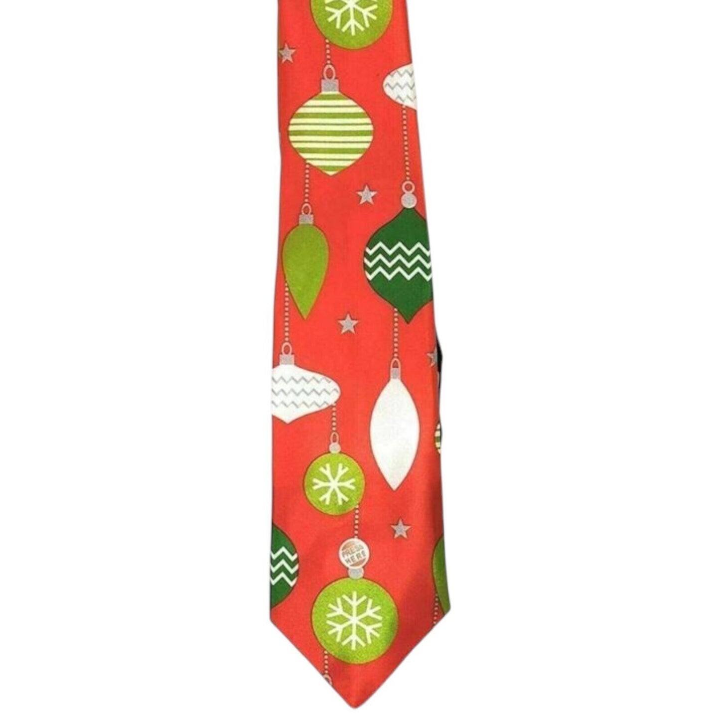 1x Festive Musical Christmas Tie: Santa, Baubles or Reindeer