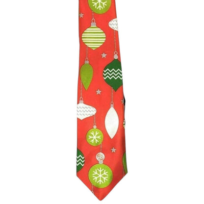 1x Festive Musical Christmas Tie: Santa, Baubles or Reindeer