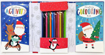 Foldable Christmas Activity Travel Set – Keep Kids Entertained On the Go!