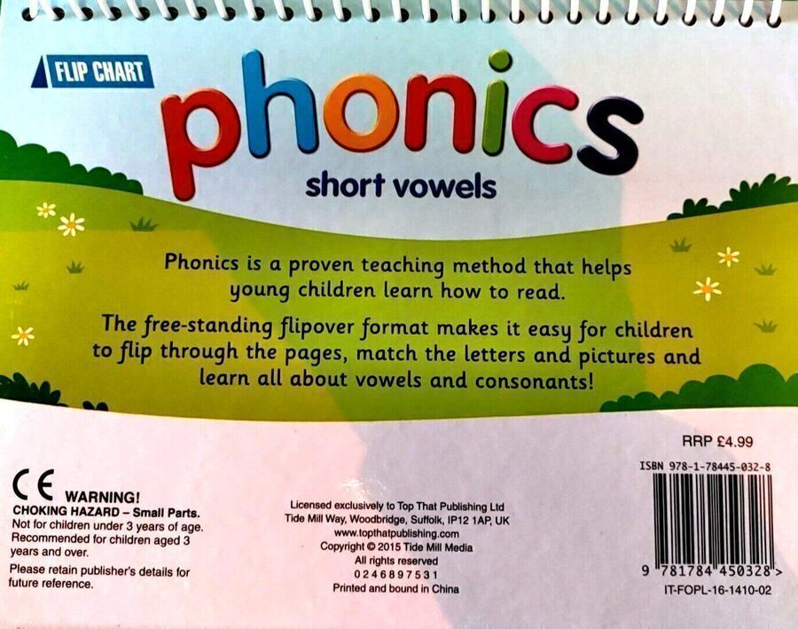 3x Phonics & Spelling Books - Word Families, Short Words & 3 Letter Words