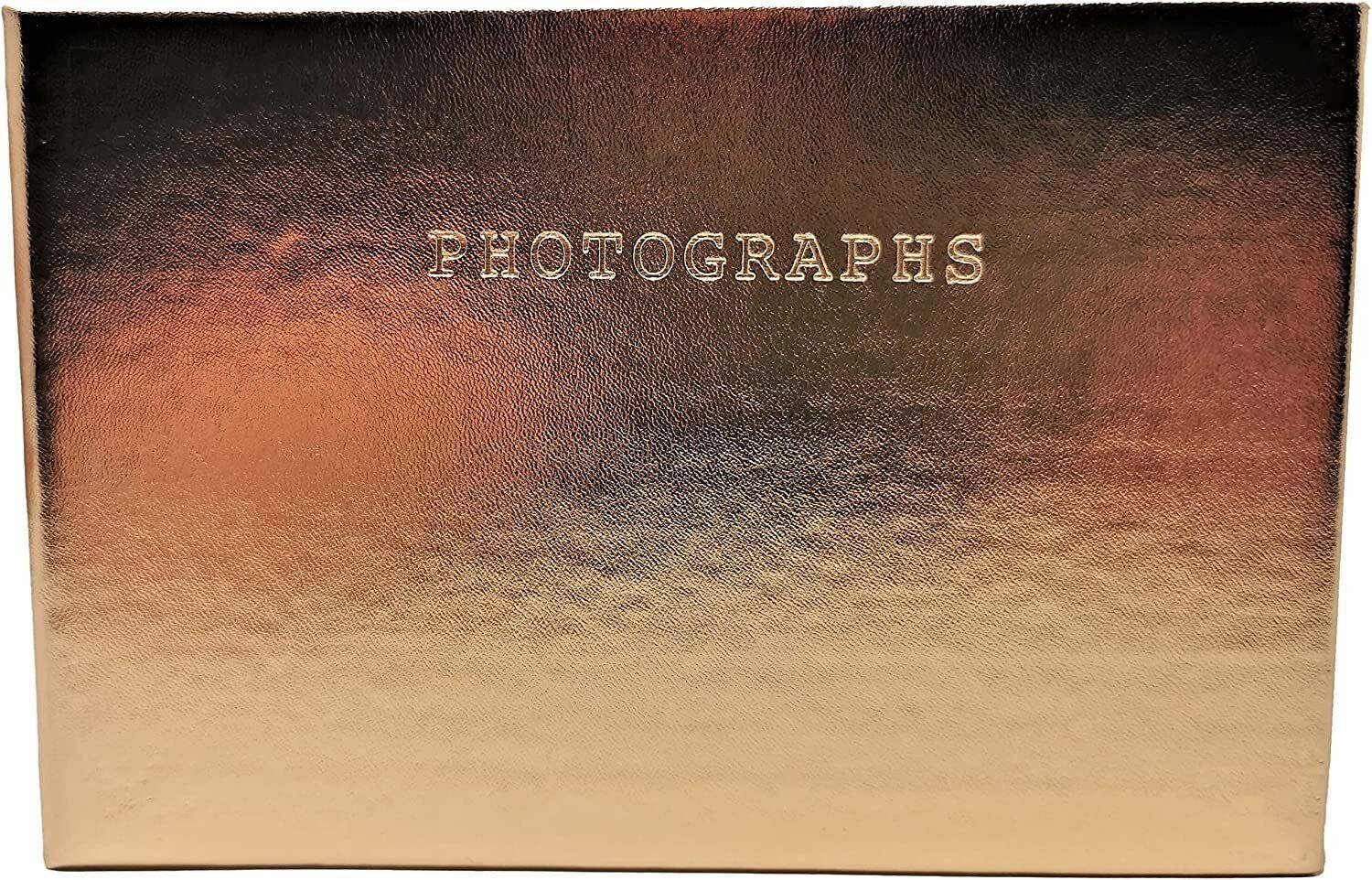 Gold Photo Album - Holds 36 Photos - Size: 6"x4" - Slip In Pockets