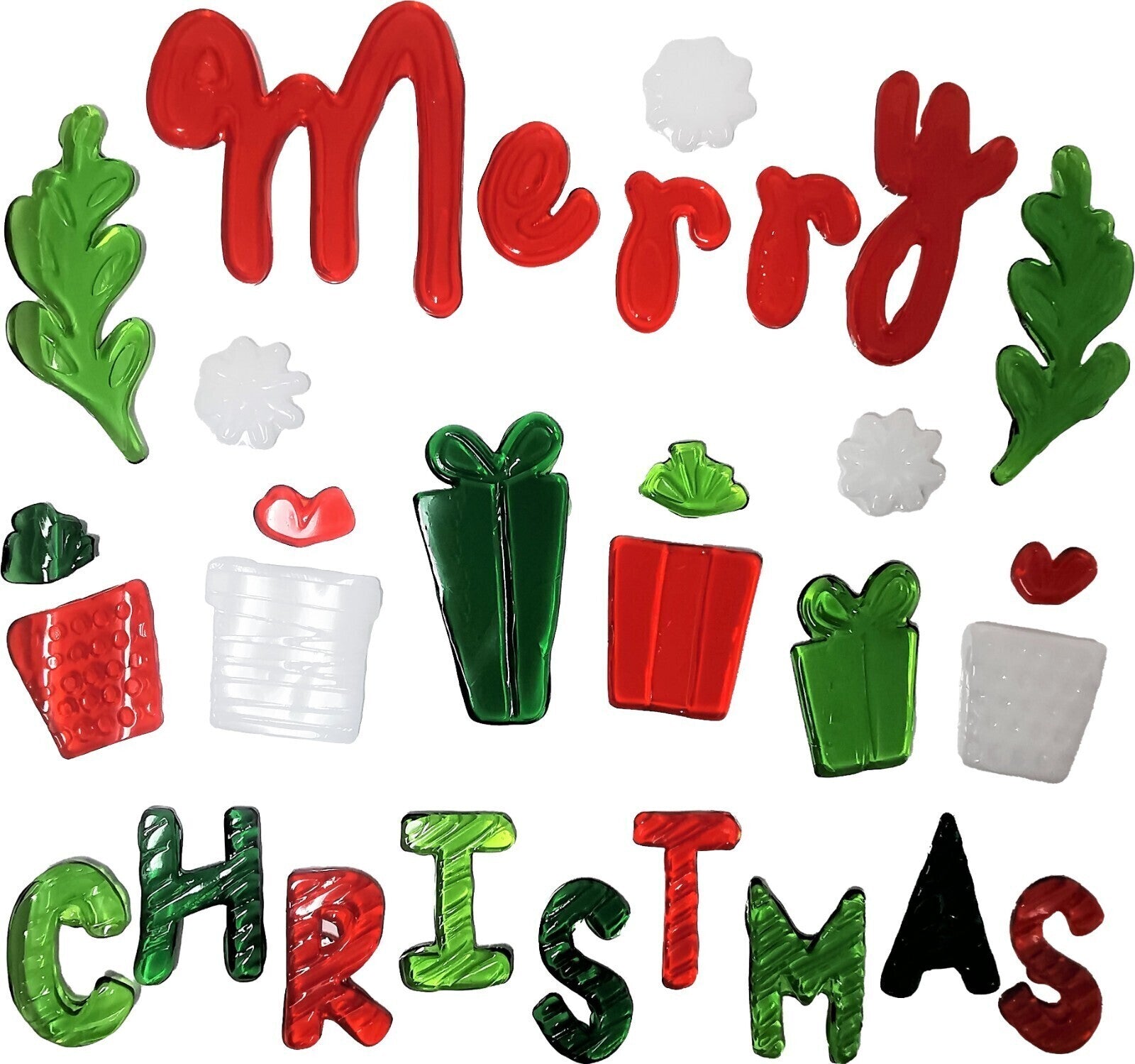 Christmas Window Stickers - Christmas Gel Clings - Many Designs Available