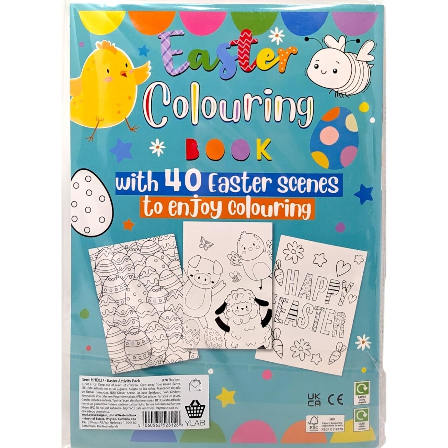 Easter Activity Pack With Books for Kids – Colouring, Dot-to-Dot, Puzzles, Stick