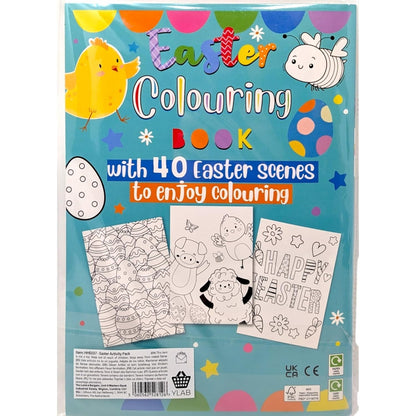 Easter Activity Pack With Books for Kids – Colouring, Dot-to-Dot, Puzzles, Stick