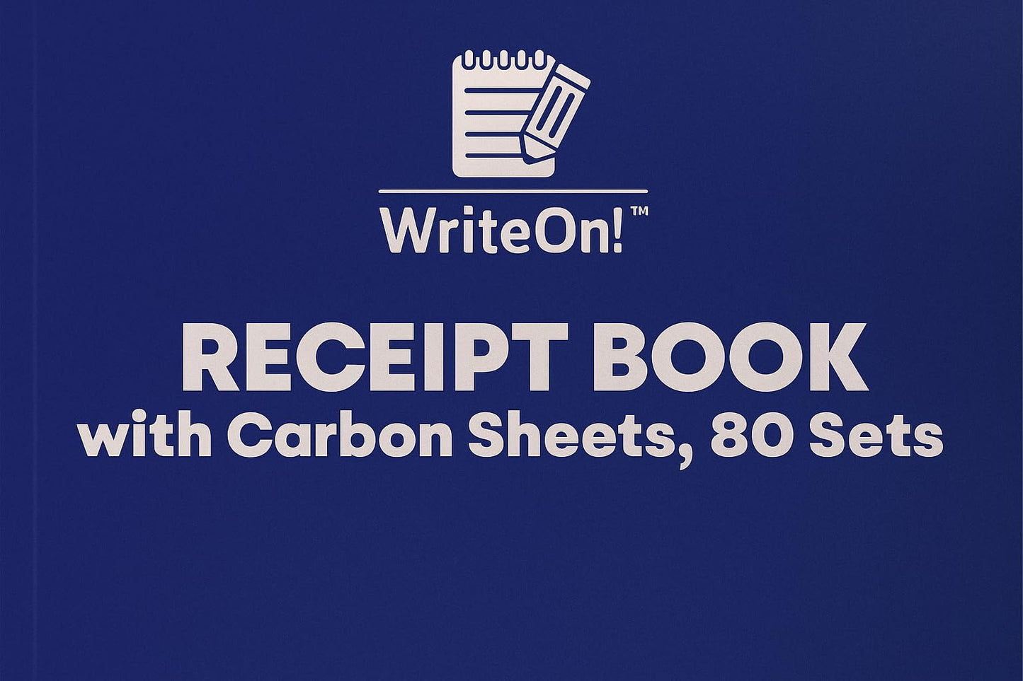 A6 Receipt Book with Carbon Copy – 80 Numbered Pages – Pre-Printed & Perforated – Portable Duplicate Pad for Business & Personal Use