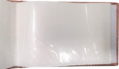 2 Pack Glitter Rose Gold Photo Albums – Holds 36 Photos Each – 6" x 4" – Slip-In Pockets