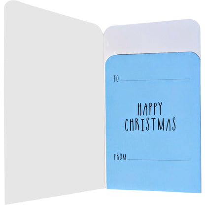 4 Pack Christmas Money Wallets – Glitter Designs with Santa, Snowman, Polar Bear & Tree Scene – Cash, Gift Card or Voucher Holders with Red Envelopes – 16x9cm