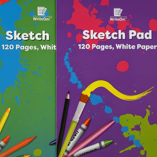 1x A4 Artists Sketch Pad - 60 Sheets - 80GSM - White Paper Drawing Book
