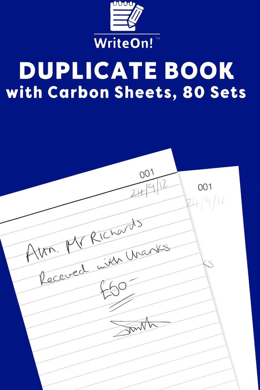 A5 Duplicate Book with Carbon Sheet – 1-80 Page Full-Size | Ideal for Invoices, Sales & Record Keeping