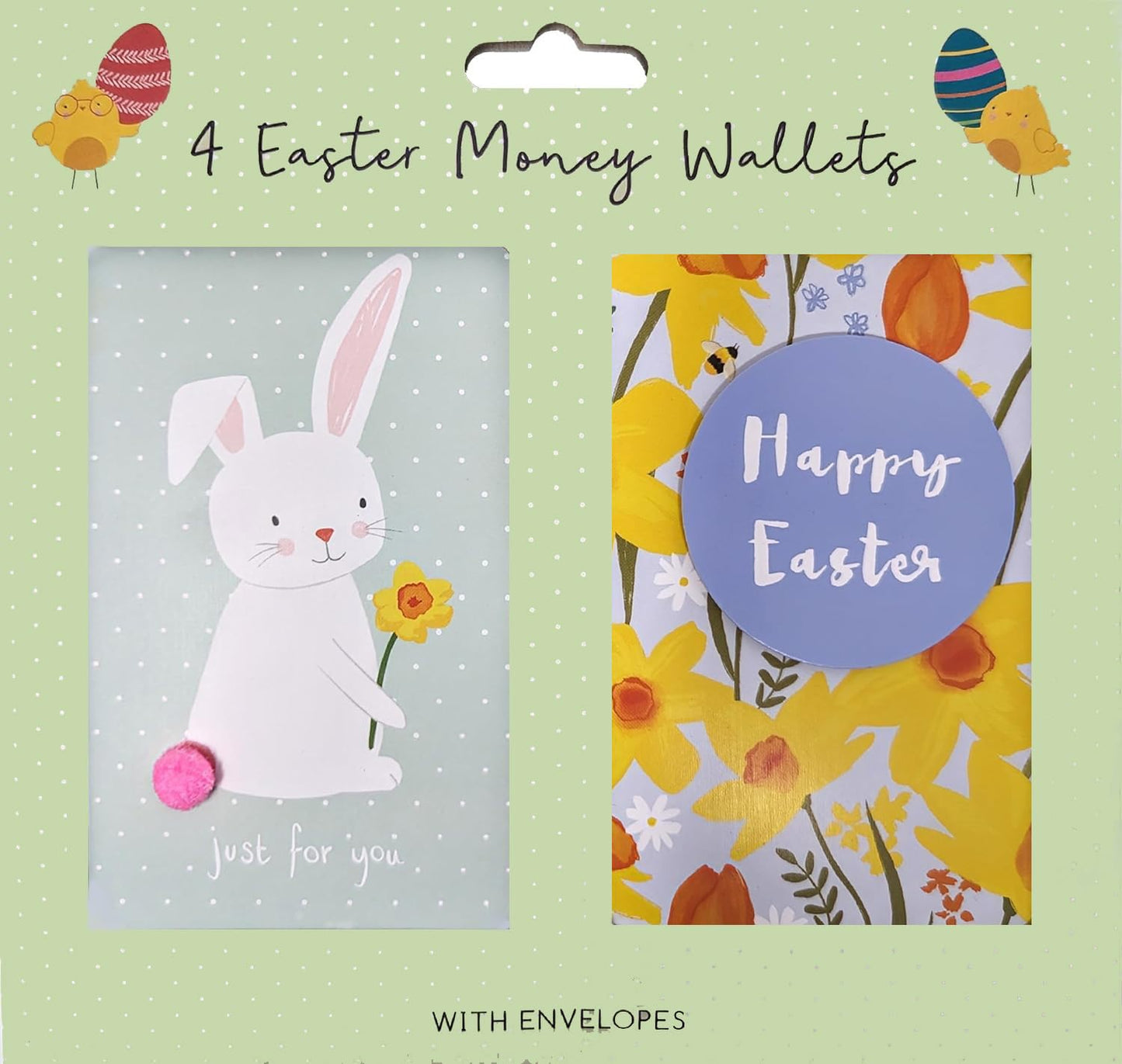 4 Luxury Easter Money Wallets & Envelopes - Eco Friendly Packaging