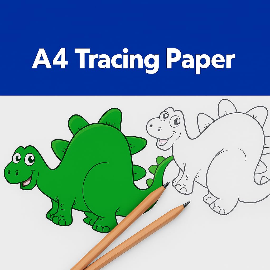 A4 Tracing Paper Pad - Drawing Copy Paper - 60 Sheets