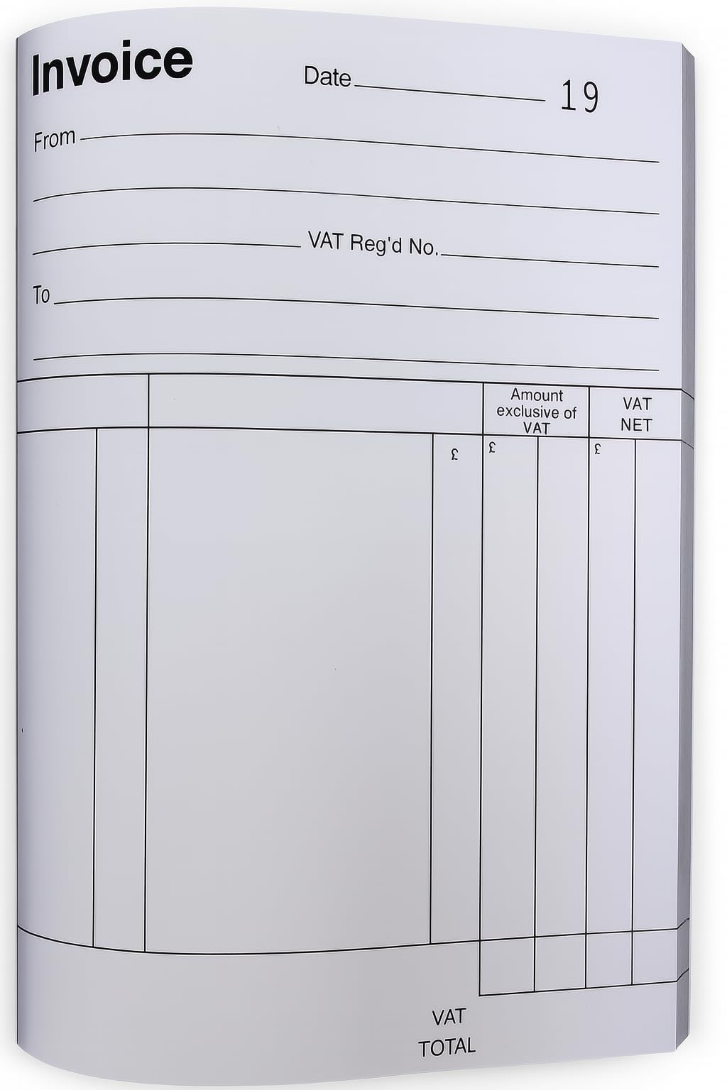 A5 Duplicate Invoice Book – 40 Pages – NCR No Carbon Required – Easy Tear Perforated Pages – Pre-Printed Index for Small Businesses & Freelancers