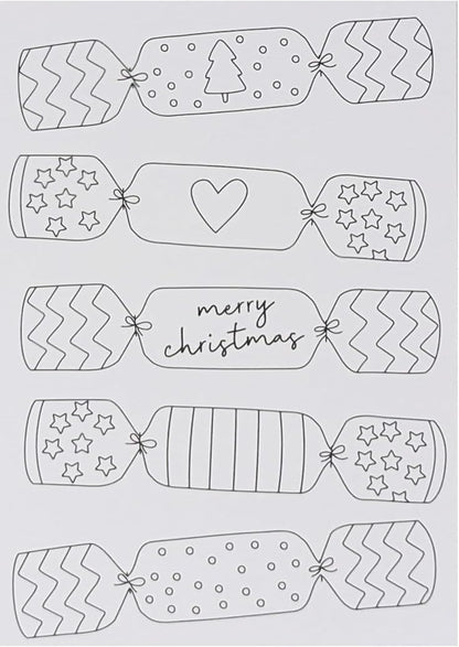 10 Colour Your Own Christmas Cards with Envelopes – Fun DIY Festive Greeting Card Set for All Ages – A6 Size