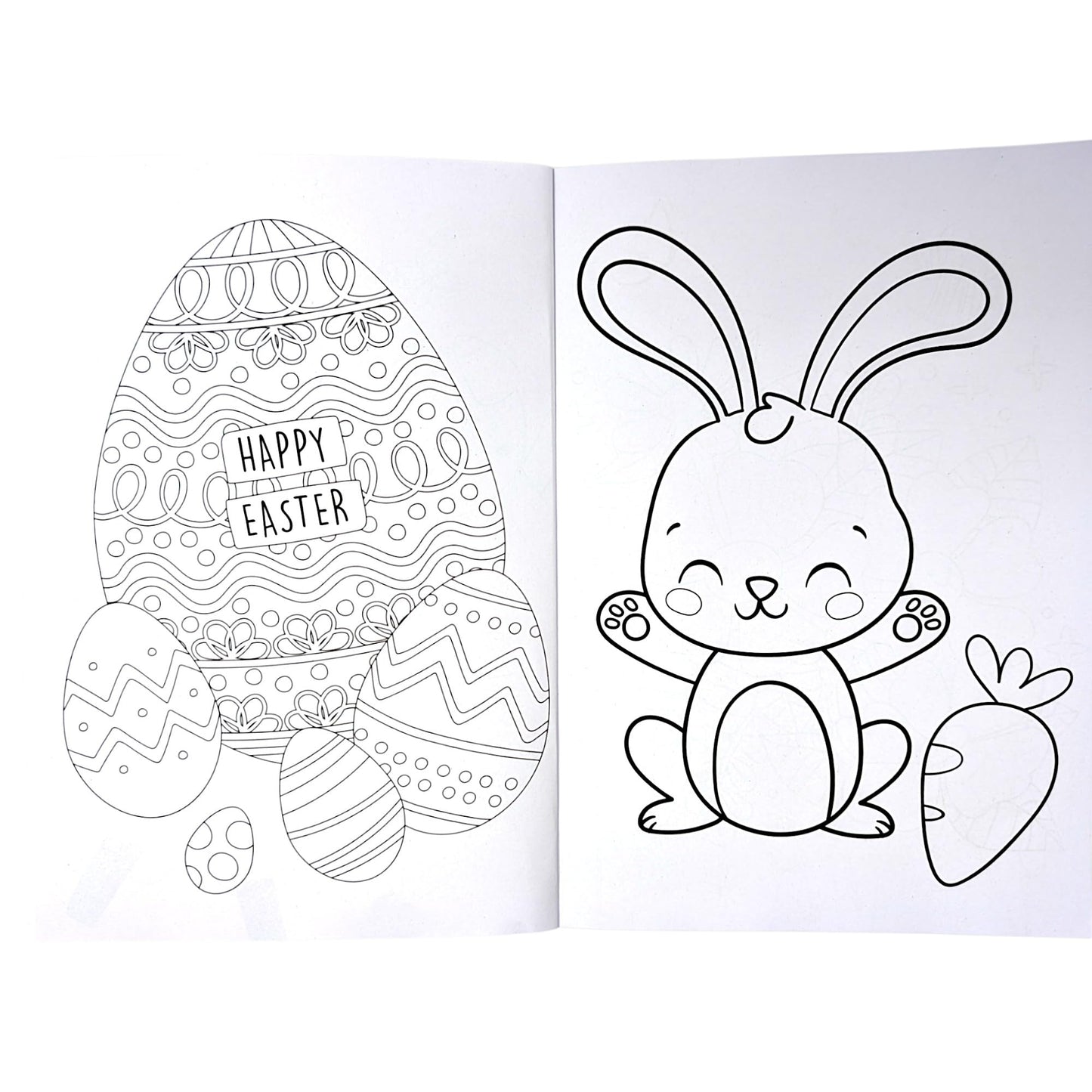 Easter Colouring Book for Kids & Adults – 48 Pages of Fun Easter Colouring | A4 Size, FSC Certified | Cute Bunnies, Eggs & Springtime Designs