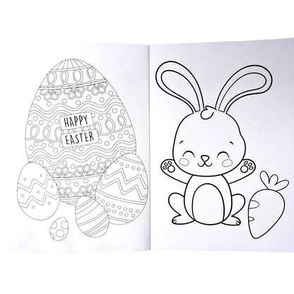 Easter Colouring Book for Kids & Adults – 48 Pages of Fun Easter Colouring | A4 Size, FSC Certified | Cute Bunnies, Eggs & Springtime Designs