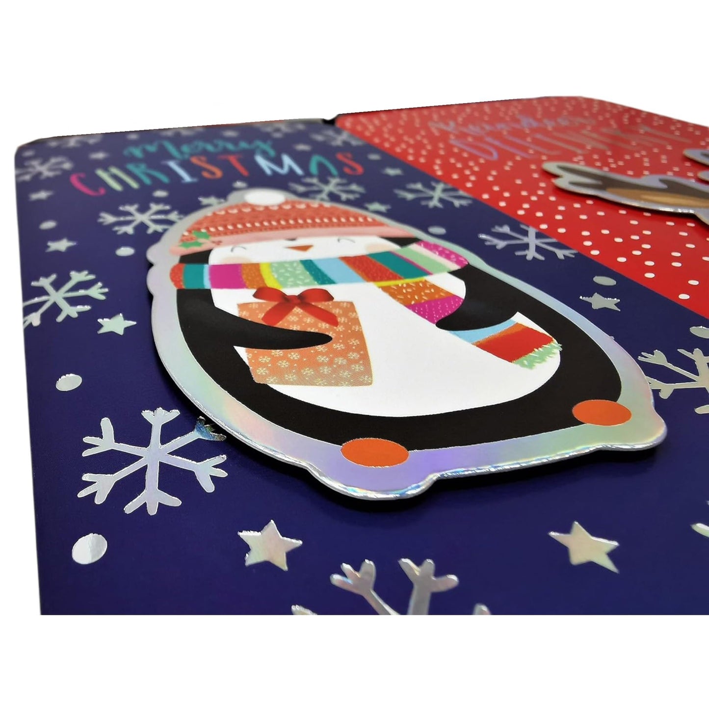 4 Kids’ Christmas Money Wallets with Red Envelopes – Santa, Penguin, Reindeer & “Merry Christmas” (16 × 9 cm)