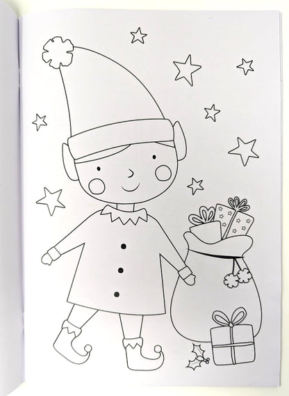 3-in-1 Christmas Activity Book Set – A4 Colouring, Dot to Dot & Puzzle – 3 Books, 48 Pages Each – Eco-Friendly Gift for Kids Ages 3–8