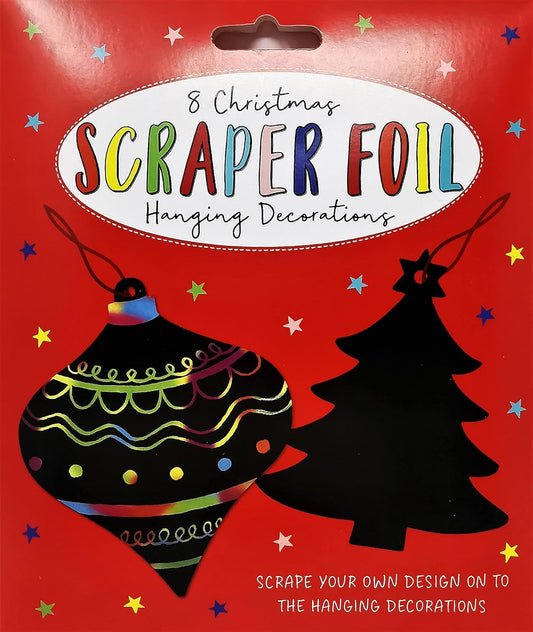 (12 Pack) Christmas Scratch Art Craft Kits - Make Gift Tags or Hanging Decorations
