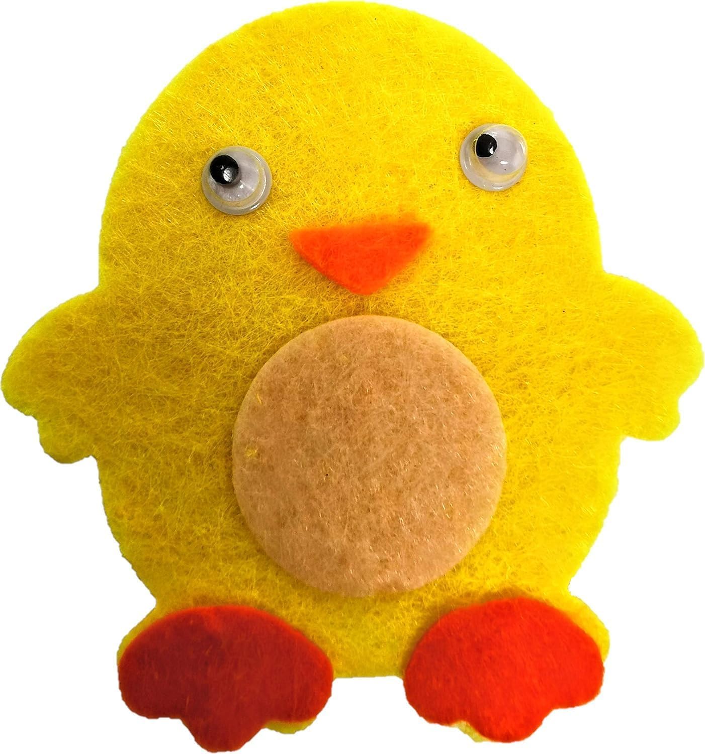 Easter Bonnet Kit for Boys & Girls – 89-Piece Craft Set with 2 Hats (Yellow & Blue), Foam & Felt Stickers, Glitter Eggs – DIY Easter Crafts for Kids